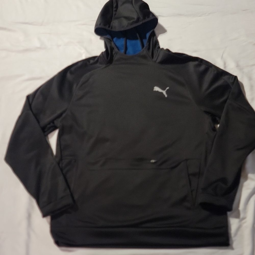 Puma Men's 2XL Black Evostripe Warm Hoodie.GREAT CONDITION